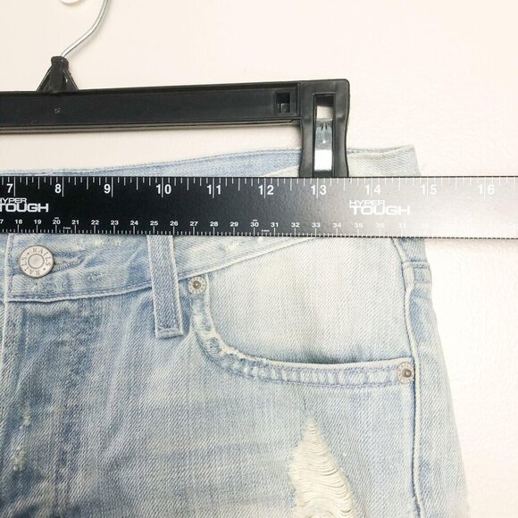 Rails Light Wash Distressed Denim Shorts Womens 25 High Rise Rolled Hem - Picture 12 of 12